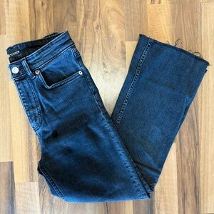 Zara Dark Black Ankle Jeans